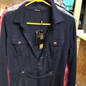 Miusil navy dress. New with tags.
